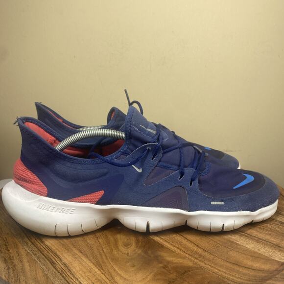 Nike Free RN 5.0 Mens Blue And Red Size 14 Athletic Running Shoes - Picture 1 of 11